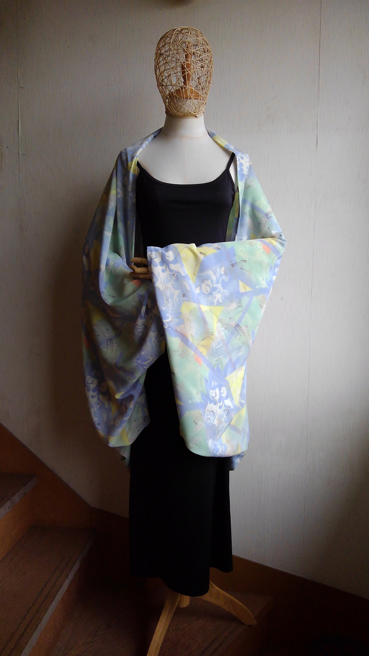 新作『大判羽織りマーガレット』★パステルカラー★和洋＆男女兼用★２ｗａｙ