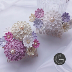 レオン様ご注文　お姫様みたい！つまみかんざし つまみ細工 髪飾り レオン様ご注文 お姫様みたい！つまみかんざし つまみ細工 髪