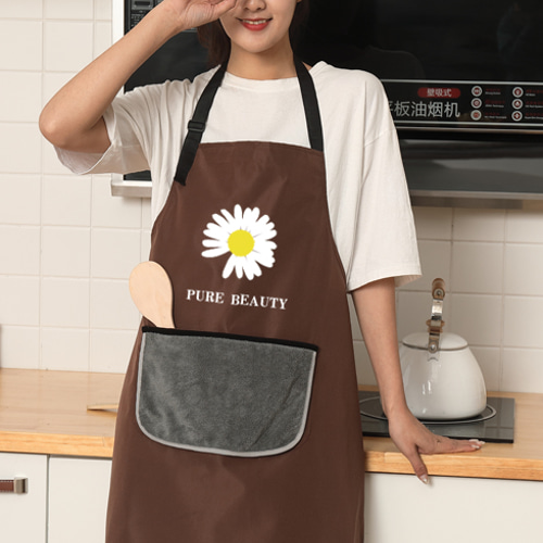 夏 防水エプロンかわいい女性ファッション家庭用キッチン料理防油