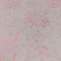 【一点物】輸入 北欧 アートパネル 27×27cm フランス 幾何学 ピンク 正方形 3枚 セット インテリアパネル 6枚目の画像