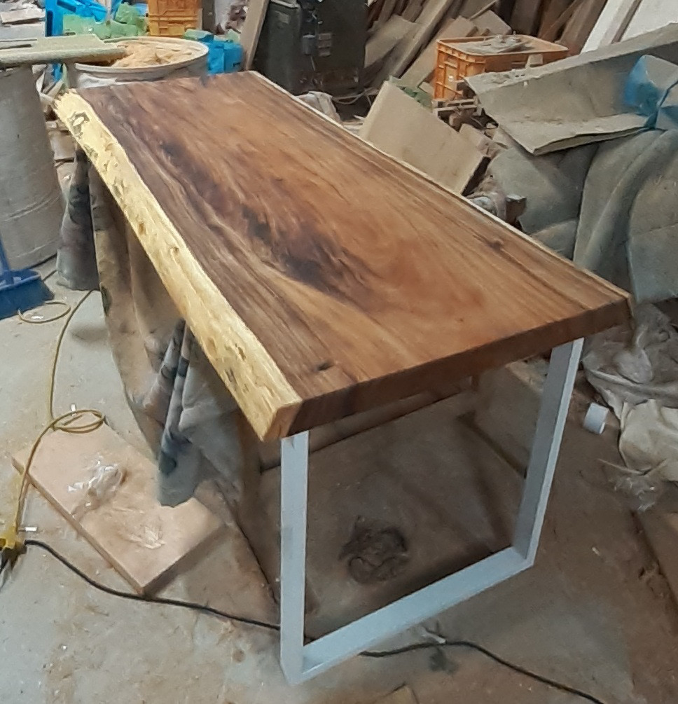 モンキーポット　継ぎ板　オイル塗装　アイアン　特大　高級