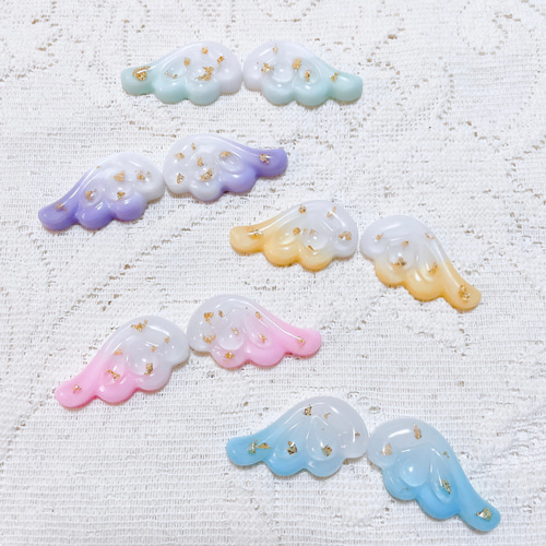天使 はね 羽 キッズヘアゴム レジン 雑貨・その他 natsuais