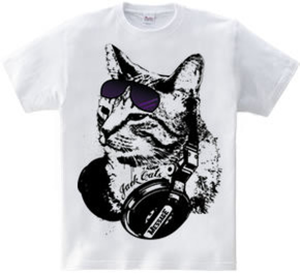 ねこ音楽Tシャツ２点セット 1枚目の画像