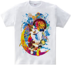ねこアートTシャツ２点セット