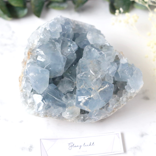 セレスタイトクラスター天青石 天使の石 鉱物 天然石 安眠 癒し その他
