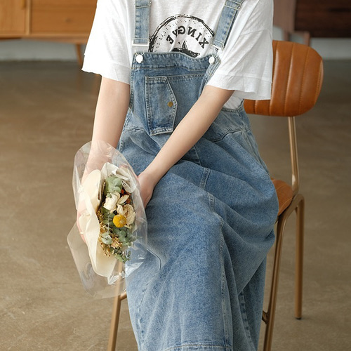 ジャンパー スカート フレア スカート デニム スカート サロペット