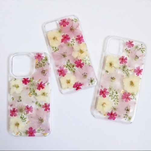 押し花ケース 押し花 押し花iPhoneケース 押し花スマホケース iPhone 