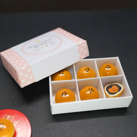 蛋黃酥 六入裝手工製月餅禮盒 僅空盒不含月餅 接單製作 第6張的照片