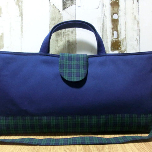 ファミリア風《ブルー》 ピアニカケース その他入園グッズ coco-cat