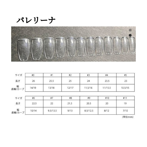 人気です♡  測定用ネイルチップ ネイルチップ ガーリー 韓国ネイル 5枚目の画像