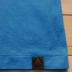 藍染めTシャツ　４段グラデーション　ボーダー　日本製 6枚目の画像
