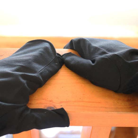 [手襪]新型號/黑色（黑色）/休閒防護病毒的防紫外線護理手套 第4張的照片