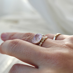 [加州鳶尾紫鋰輝石]戒指 第4張的照片