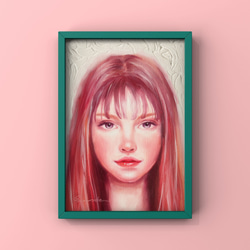油絵・ポストカードサイズ - Jessica  - 1枚目の画像