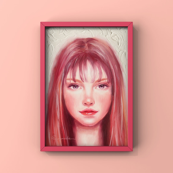 油絵・ポストカードサイズ - Jessica  - 4枚目の画像