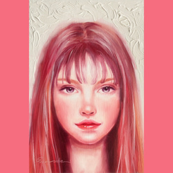 油絵・ポストカードサイズ - Jessica  - 2枚目の画像