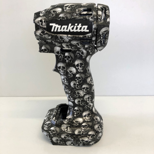 マキタ　インパクトドライバー　TD172　カスタムハウジング外装　ミニスカル柄 マキタ TD172/TD162用 カスタムハウジング（外装） ミニスカル柄