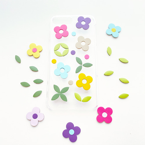 新型ステッカー】リーフフラットレザーシール(10 枚入） デコパーツ