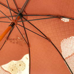着物日傘　絹の着物をアップサイクル　日本の職人が手仕事で制作　#23 8枚目の画像