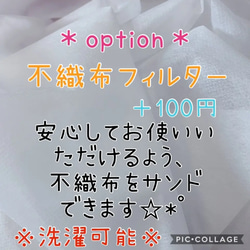 マスク＊子供用＊大人用＊選べる裏地＊高島ちぢみ＊花柄＊抗菌＊冷感＊不織布フィルター＊春夏マスク 5枚目の画像