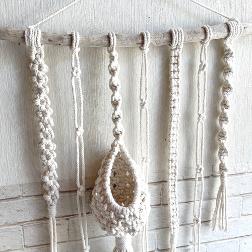 NO.373『流木ハンガー・マクラメフォトフレーム』 NO.373『流木ハンガー・マクラメフォトフレーム』