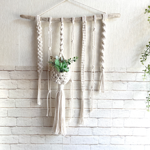 マクラメタペストリー☆マクラメフォトフレーム☆マクラメプラント