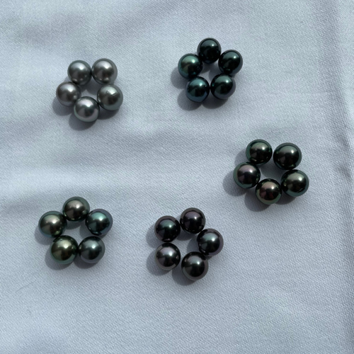 タヒチアンパール10mm AAA ラウンド Tahitian ルースパール