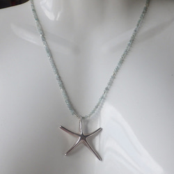 *sv925* HUGE Starfish Seaside Necklace　アパタイト 7枚目の画像