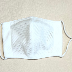 【送料無料】スポーツ用マスクジュニア用　ホワイト　口に張り付きにくいタイプ 3枚目の画像