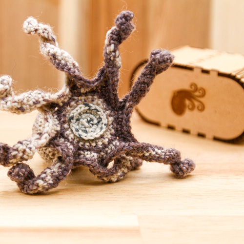 あみぐるみタコNo.8 ボックス付き手作り ハンドメード あみぐるみ