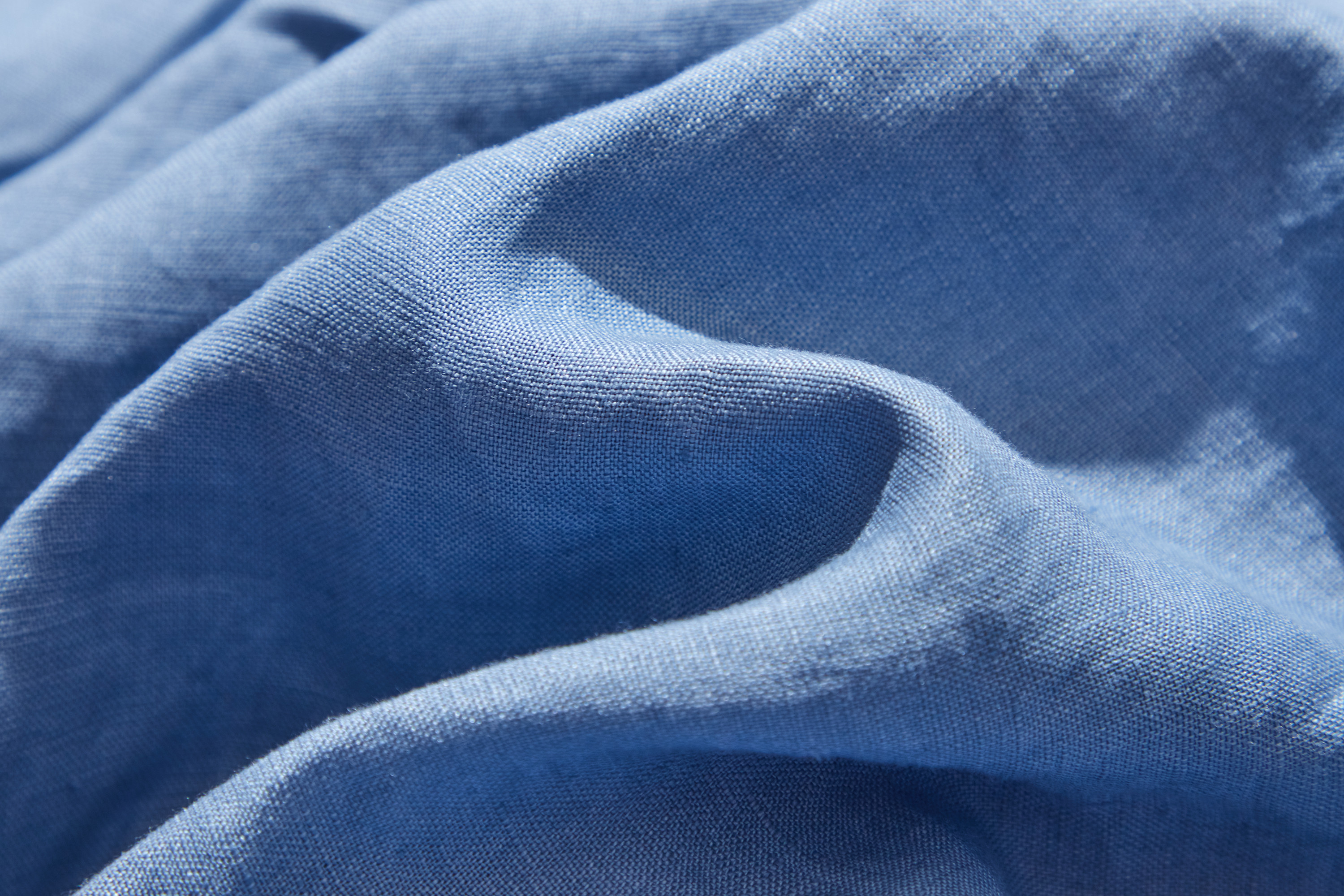 ゆるっと　おしゃれなシャツブラウス　長袖　夏の日焼止めにも 明るい青220402-3