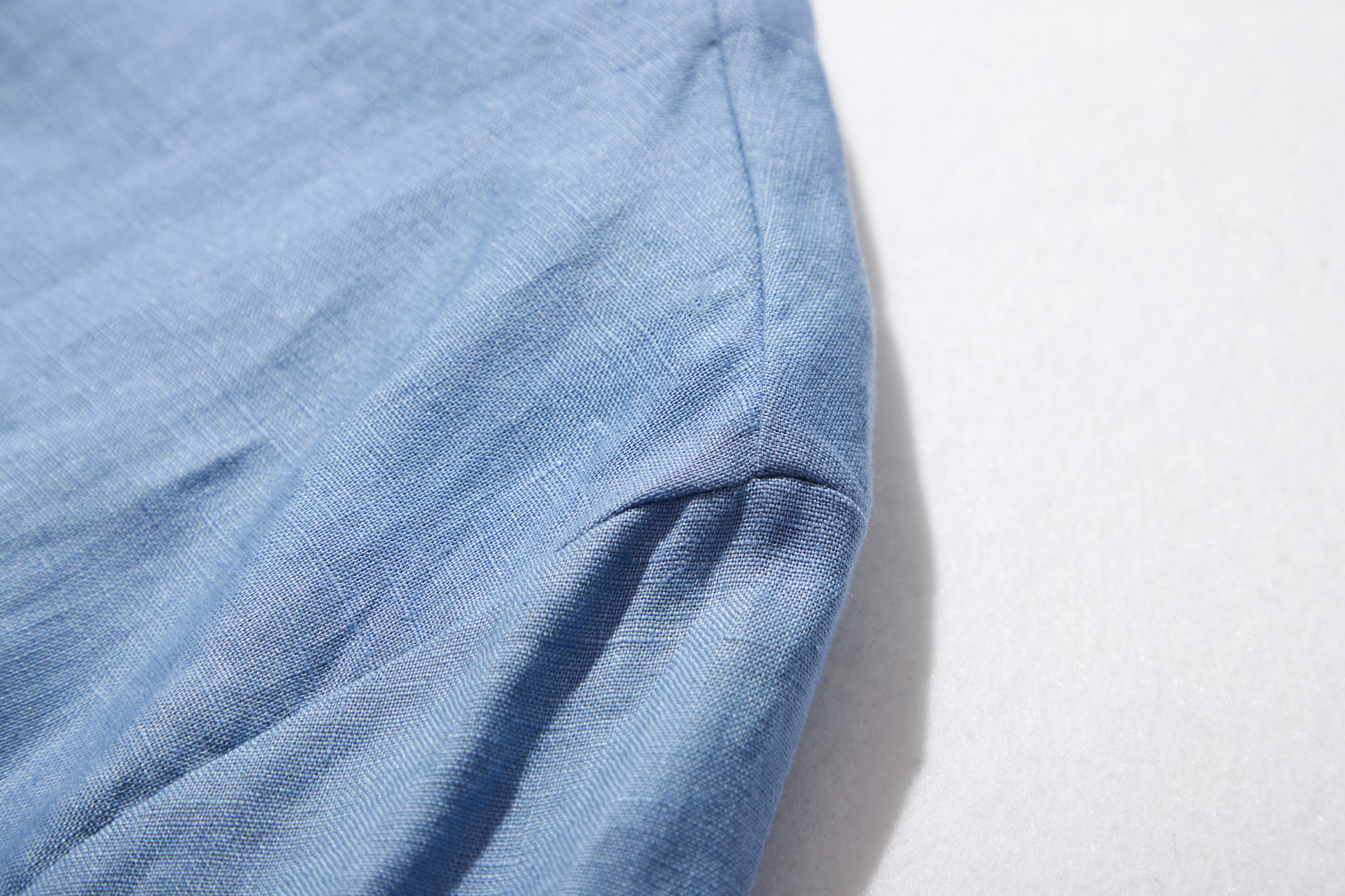 ゆるっと　おしゃれなシャツブラウス　長袖　夏の日焼止めにも 明るい青220402-3