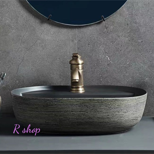 置き型洗面ボウルセット 手洗い器 デザイン 陶磁器 手洗い鉢 バス