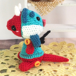 【訂做】翻車魚服裝坐式amigurumi吊帶【裡面有19種動物】 第1張的照片