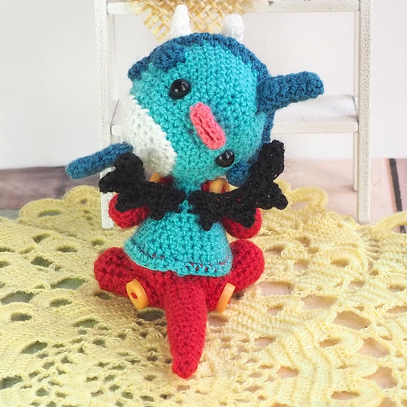 【訂做】翻車魚服裝坐式amigurumi吊帶【裡面有19種動物】 第3張的照片