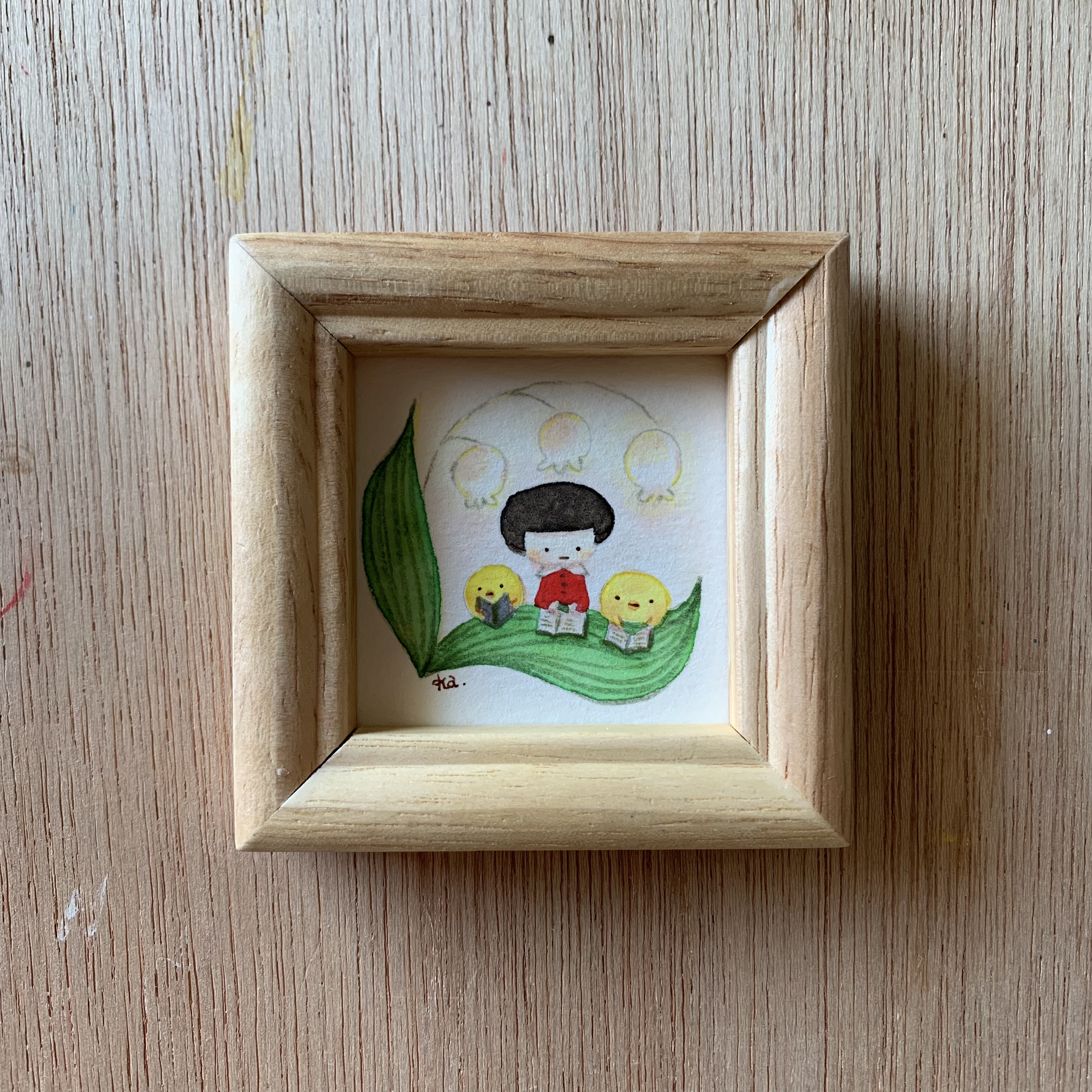 「すずらんぷの灯り」ミニ額　原画