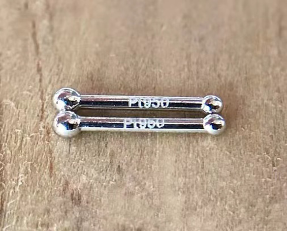 人気☆再..再販☆Pt950☆丸玉スタッドピアス純プラチナ釈迦玉