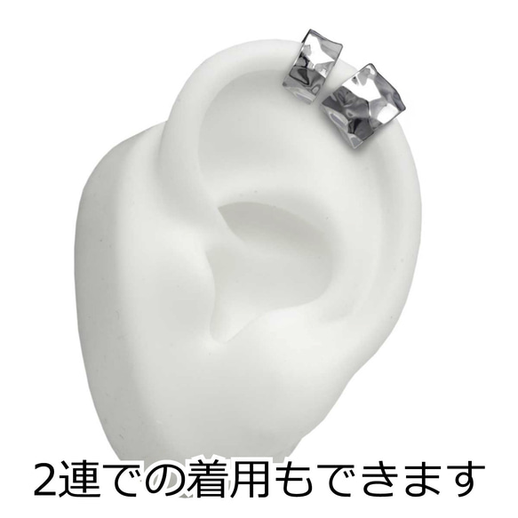 槌目 イヤーカフ メンズ/シルバー925 片耳/シンプル/メンズシルバーアクセサリー/男性へのプレゼント/ec28 3枚目の画像