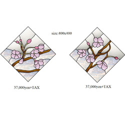 關於櫻花的彩色玻璃順序 第1張的照片