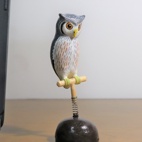 フクロウの置物A その他インテリア雑貨 kk工作 通販 13887463