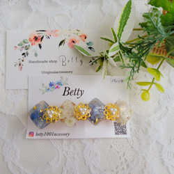 天然石バレッタ Bluesky 天然石バレッタ Bluesky