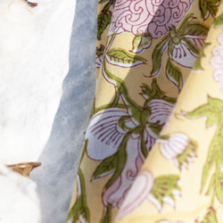 クリスマスギフト交換ギフトバレンタインデーギフト誕生日ギフト母の日ギフト手作り木版画印刷植物染めスカーフ手織りスカーフ織りスカー 14枚目の画像