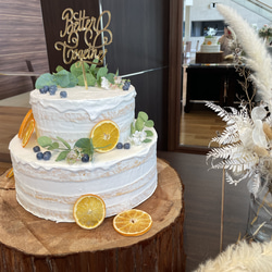 ウェディングケーキ　イミテーション イミテーションケーキ】Blue Iron Cake | SUCRETIER