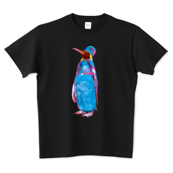ペンギンドリンク黒Tシャツ「ラムネペンギン」 3枚目の画像