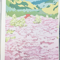 剪貼畫“高遠櫻花的風景”原圖只有 A4 尺寸風景櫻花春天室內禮物 第3張的照片