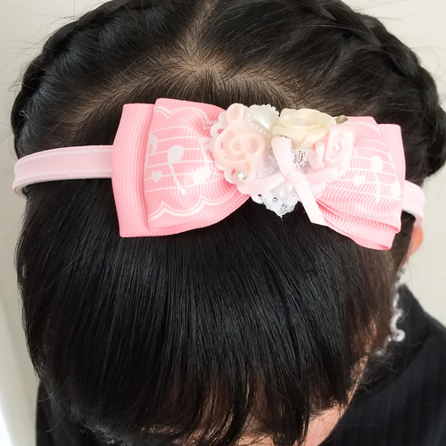 Princessリボンデコレーションカチューシャ ピンク Angelic Pretty