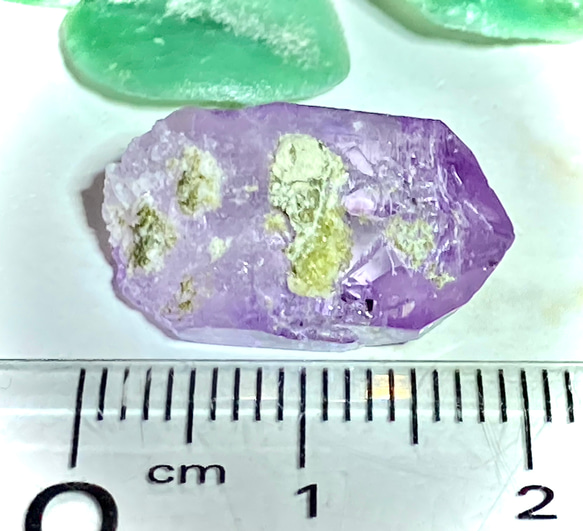 女神が宿る紫水晶✨虹入り　ベラクルス アメジスト　ラフストーン　原石 5枚目の画像