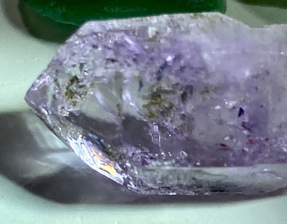 女神が宿る紫水晶✨虹入り　ベラクルス アメジスト　ラフストーン　原石 2枚目の画像