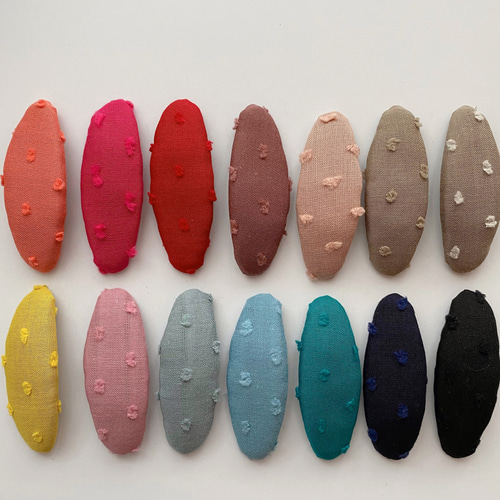 オーダーメイド リバティ ドットミニヨン パッチンピン ヘアゴム ミニ