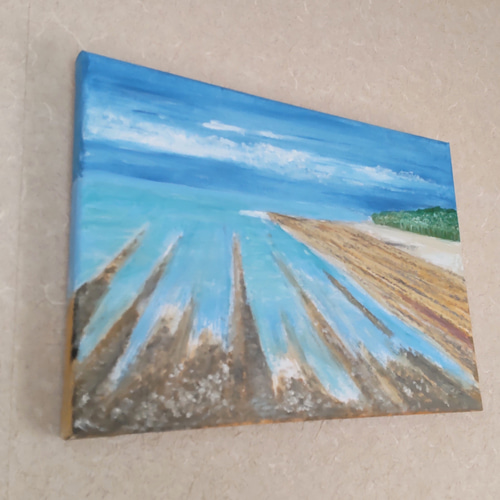 油絵（鬼の洗濯板） 海（鬼の洗濯板） 油絵 F4 絵画 gallery Ymin 通販 13888988｜Creema